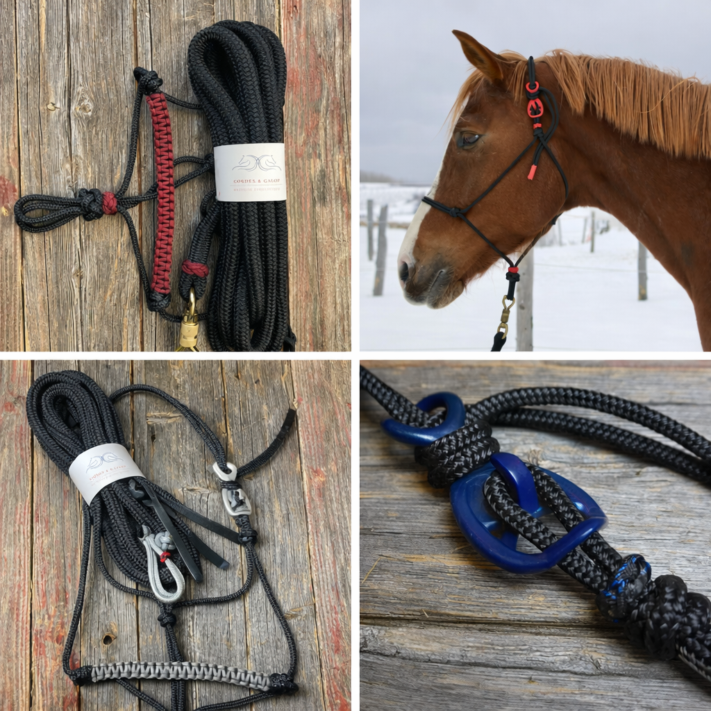 Ensemble Licol Éthologique et  Longe Cordes & Galop